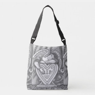 LOVING GUARDIAN ANGEL, CEMETERY CROSS BODY BAG