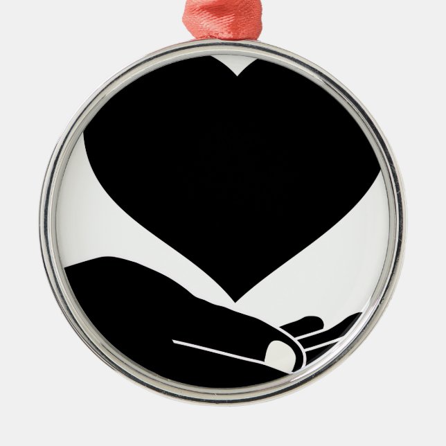 Loving Hand Metal Tree Decoration (Front)