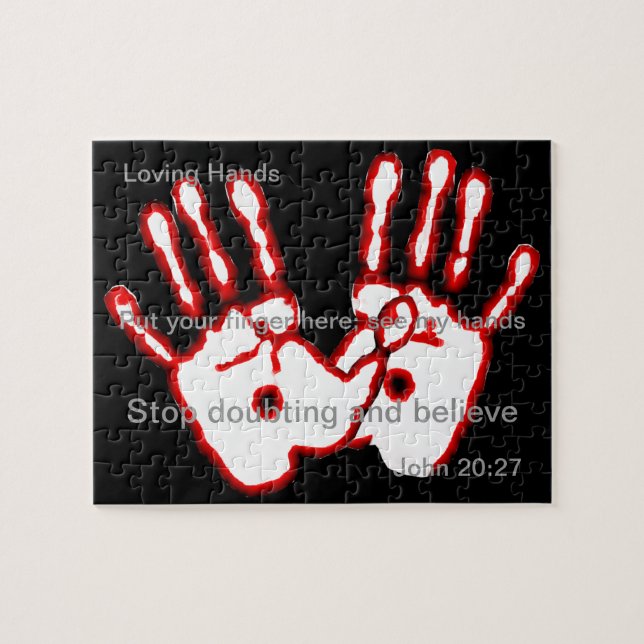 Loving Hands - John 20:27 Jigsaw Puzzle (Horizontal)