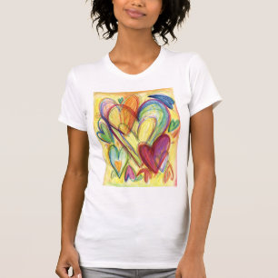 Loving Healing Hearts Art Custom T-Shirt