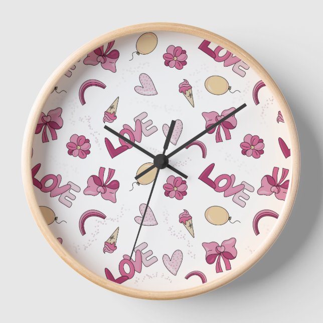 Loving heart clock (Front)