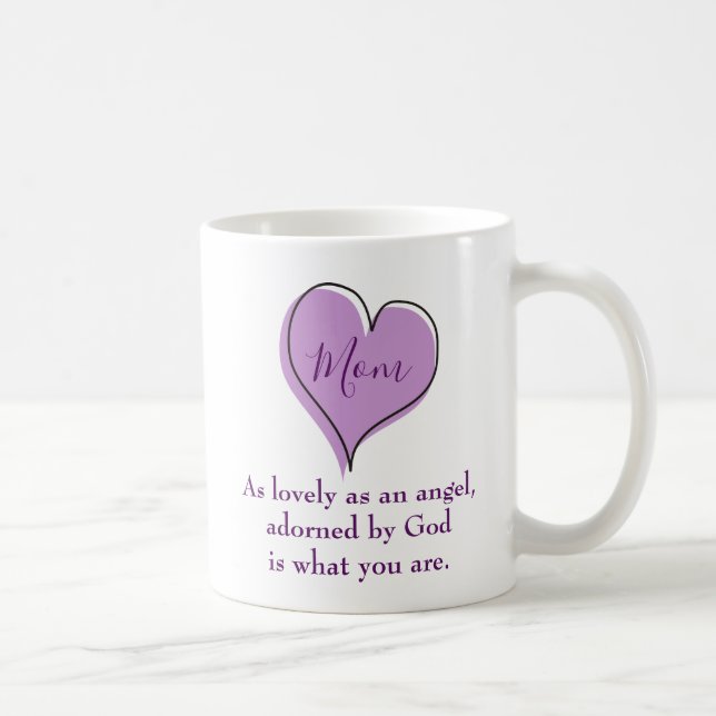 Loving Heart for mom Coffee Mug (Right)