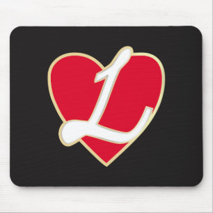 Loving heart mouse pad