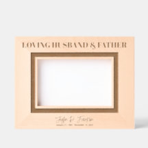 Loving Husband & Father Memorial Keepsake  6x4L