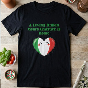 Loving Italian Mum Embrace Is Home Design T-Shirt