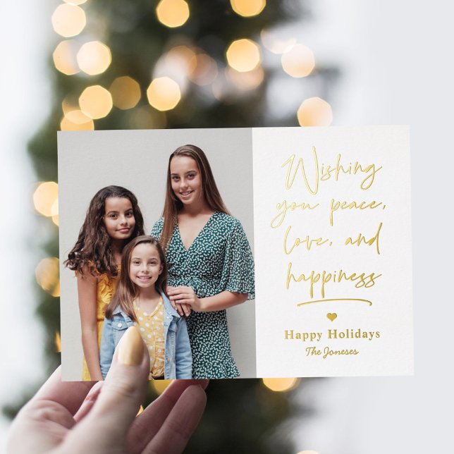 Loving Letter Foil Holiday Card Christmas Card (Creator Uploaded)