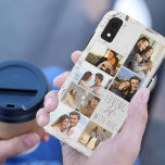 Loving Life with You Grey Marble 7 Photo Collage iPhone XR Case<br><div class="desc">Modern photo collage iPhone case which you can personalise with 7 of your favourite photos. The template is set up ready for you to add your photos, working top to bottom on the left side, then top to bottom on the right side. Your photos are set against a grey marble...</div>