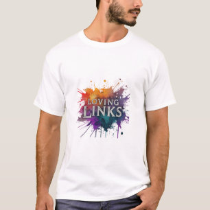 "Loving Links" features a charming t-shirt design