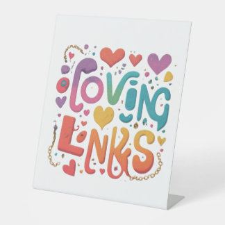 Loving Links Pedestal Sign