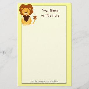 Loving Lion Stationery