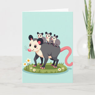 Loving Marsupial Family Card