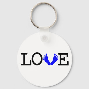 Loving Me Some Babies - Blue Key Ring