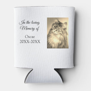 loving memorial keepsake funeral add pet name phot can cooler