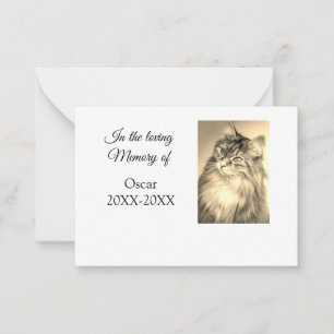 loving memorial keepsake funeral add pet name phot card