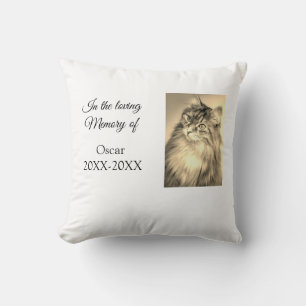 loving memorial keepsake funeral add pet name phot cushion
