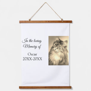 loving memorial keepsake funeral add pet name phot hanging tapestry
