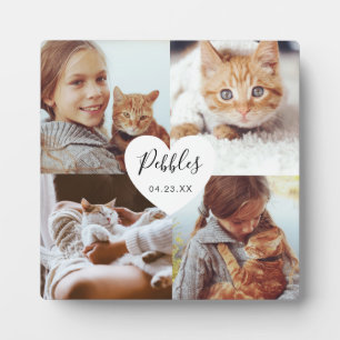 Loving Memories Pet Memorial Photo Square Collage Plaque