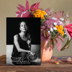 Loving Memory Full Photo Memorial Program