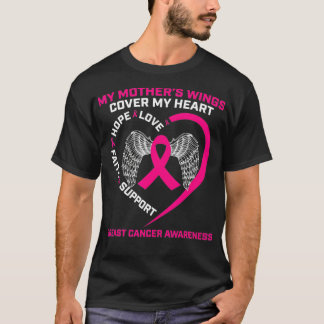 Loving Memory Gifts Mother Mum Pink Breast Cancer  T-Shirt