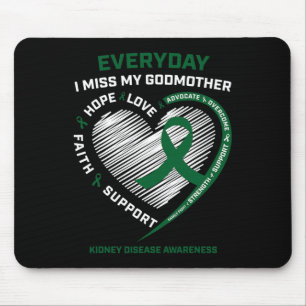 Loving Memory Gifts Women Godmother Kidney Disease Mouse Pad