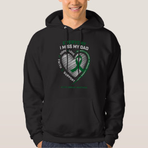 Loving Memory I Miss My Dad Kidney Disease Awaren Hoodie