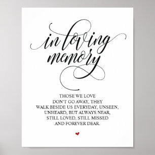 Loving Memory In Our Heart Memorial Sign