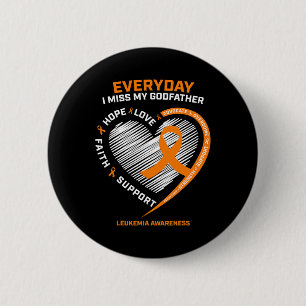 Loving Memory In Remembrance Of Godfather Leukaemi 6 Cm Round Badge