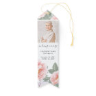 Loving Memory Memorial Pink Floral Photo Bookmark