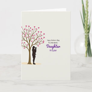 Loving Mother Child Silhouette Card