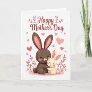 Loving Mothers Day Bunny Card