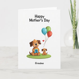 Loving Mothers Day Dog Card