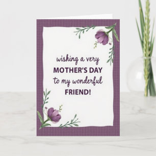 Loving Mothers Day Friend Card