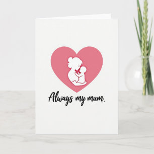 Loving Mum Silhouette Art Card