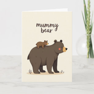 Loving Mummy Bear Art Card