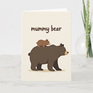Loving Mummy Bear Scene Card