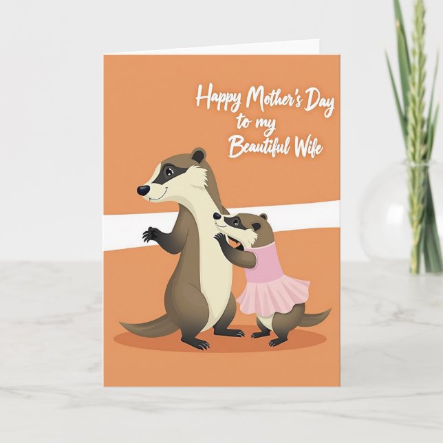 Loving Mustelids Mothers Day Card (Front)
