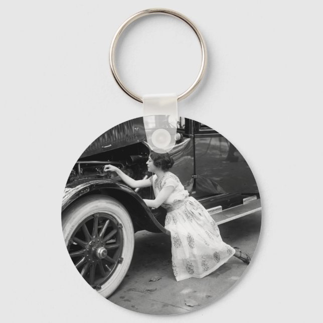 Loving My Old Car, 1920s Key Ring (Front)