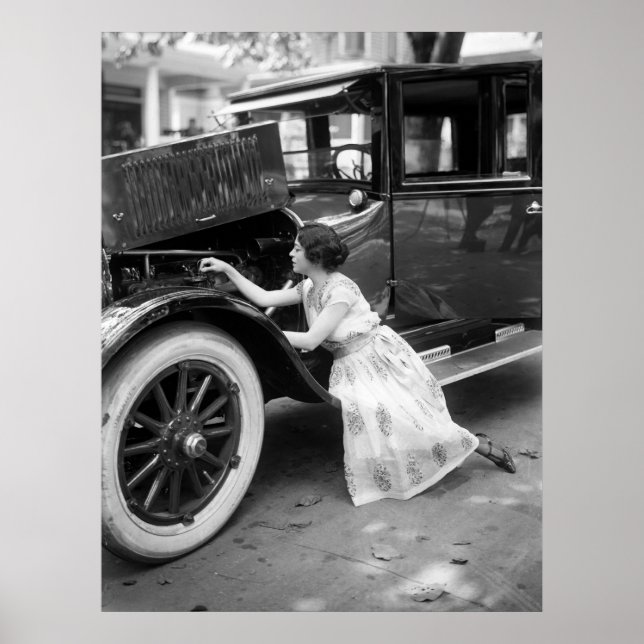 Loving My Old Car, 1920s Poster (Front)