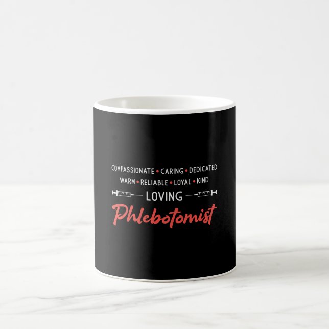 Loving Phlebotomist Phlebotomy Doctor Nurse Gift Coffee Mug (Center)