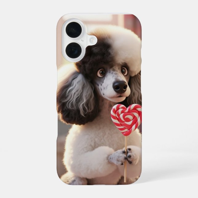 Loving Poodle IPhone Case (Back)
