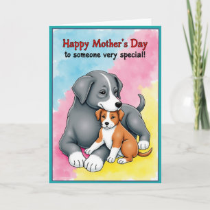 Loving Puppy Mothers Day Card