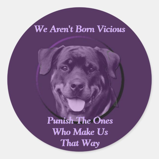 Loving Rottweiler Rescue Animals Stickers (Front)