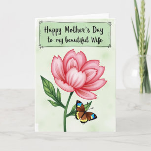 Loving Script Mothers Day Card
