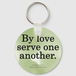 Loving Service Galatians 5-13 Key Ring