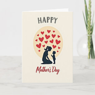 Loving Silhouette Mothers Day Card