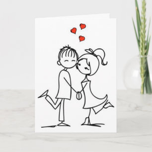 ***LOVING STICK COUPLE*** ANNIVERSARY CARD