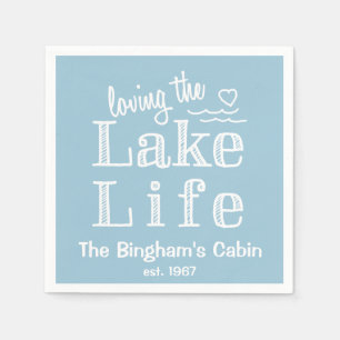 Loving the Lake Life Customised Napkin