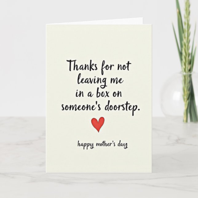 Loving Thoughts Funny Card (Front)
