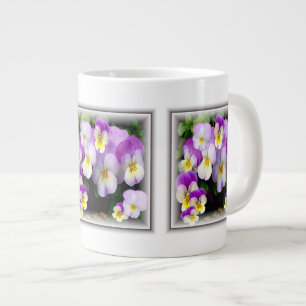 Loving Thoughts ~  Pansy Jumbo Mug