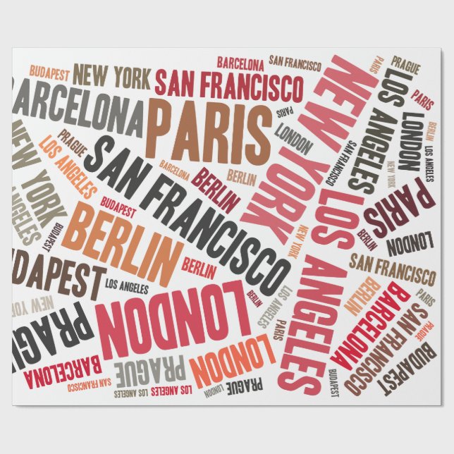 Loving traveling wrapping paper (Flat)